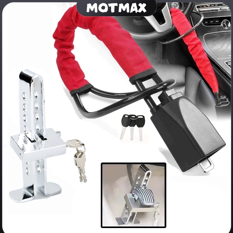 Acelerador Antirroubo para Veículo Universal Inoxidável /Cadeado de Bloqueio para Pedal de Freio - Envio Rápido