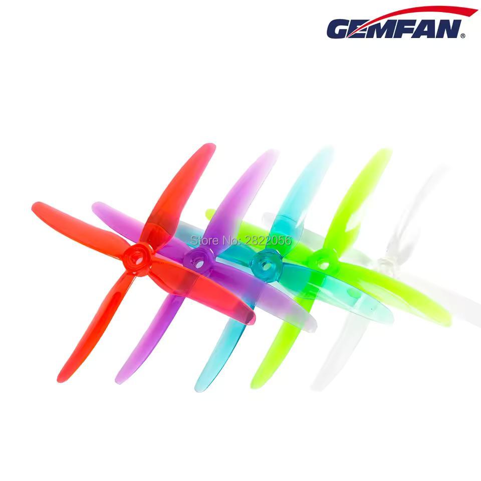 Hélice Drone FPV Gemfan 51455 5" 4Pás 10 Pares CW/CCW, Alta Performance para Corrid, Motor Brushless Design de Agilidade