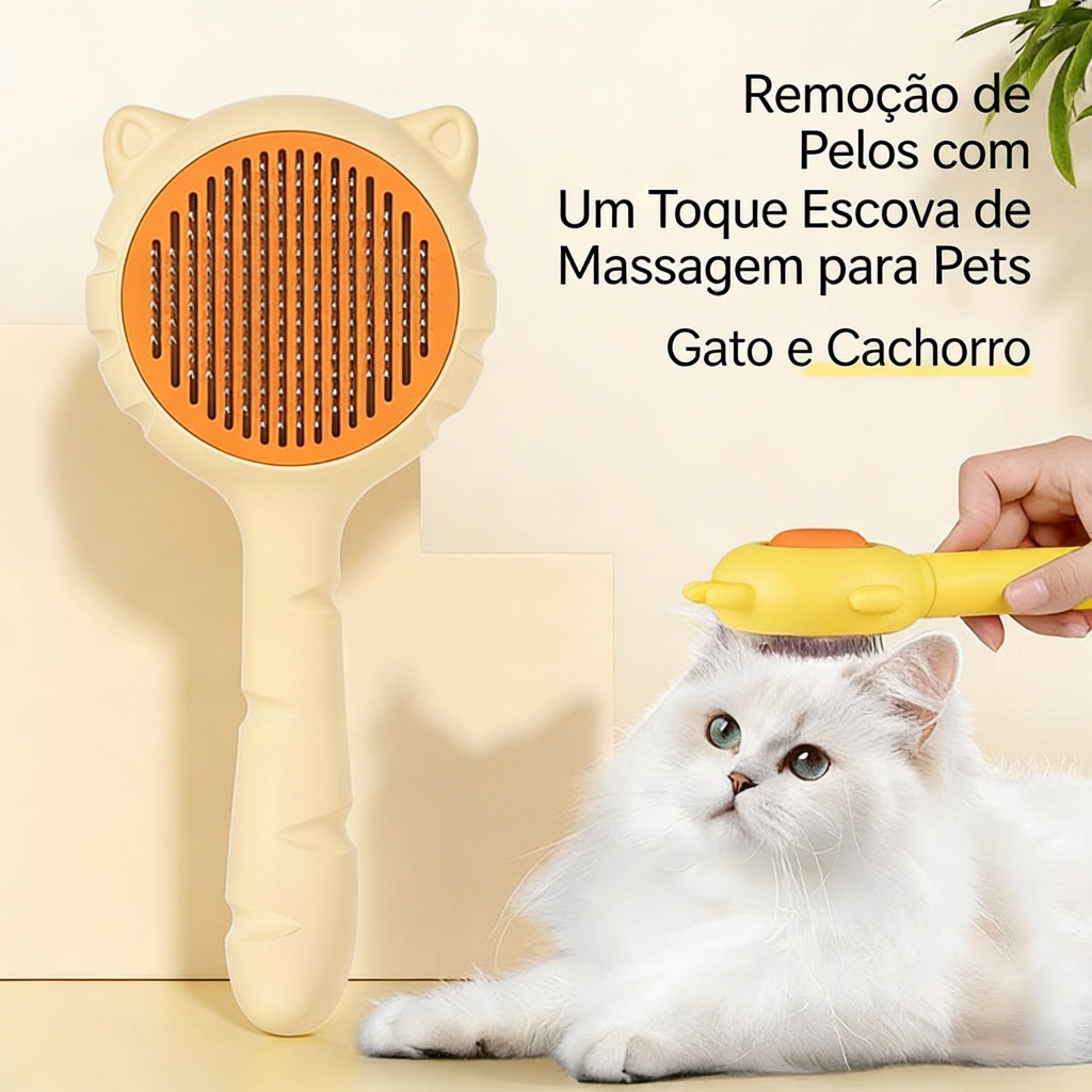 Escova De Pelo De Gato Escova Removedora Tira Pelos Dos Pets Cães E Gatos