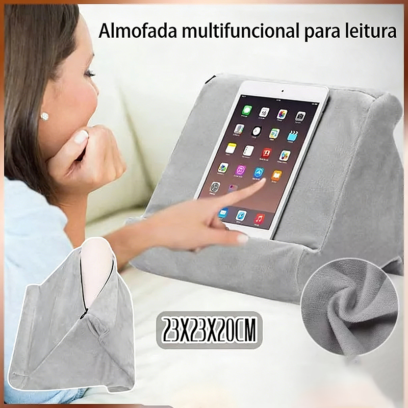 Almofada De Leitura Tablet Suporte Esponja Travesseiro Preguiçoso Multi Ângulo Macio Destacável E Lavável Para Casa
