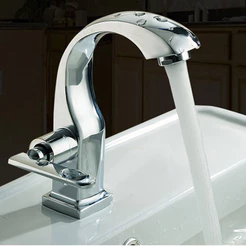 Torneira Banheiro 304 Inox 100% Metal Brilhante Para Cubã Banheiro Lavatório Água Fria