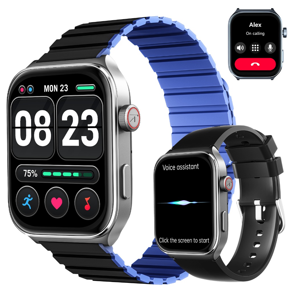 Smartwatch Kieslect Ks2 Sono 3ATM Impermeável Chamadas Bluetooth Bateria Longa para Android iOS