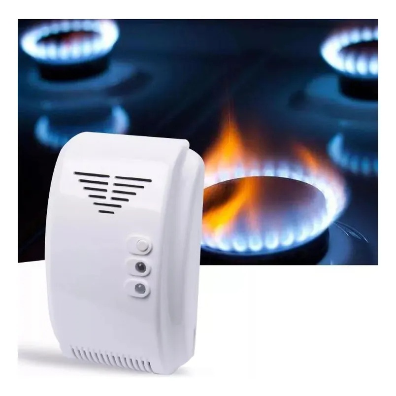 Detector De Gás Sensor Branco 12v Para Motorhome