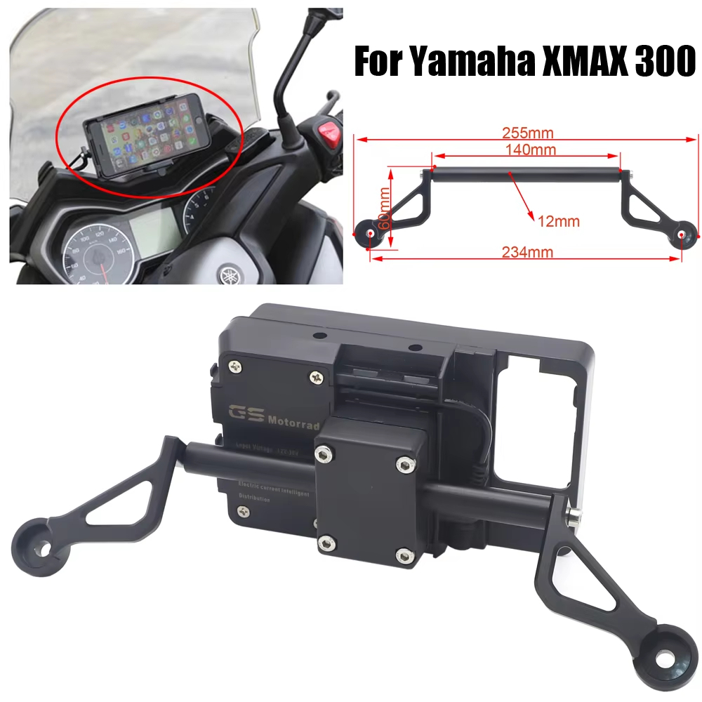 Para Yamaha XMAX300 XMAX250 XMAX125 Motocicleta Frente Suporte Do Telefone Smartphone GPS Navigaton Placa
