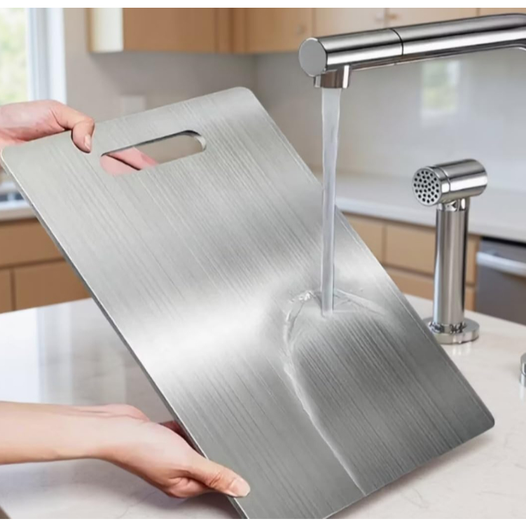 Tábua De Corte 304 Aço Inoxidável Antibacteriana À Prova De Mofo 46/29 cm tábua de cozinha