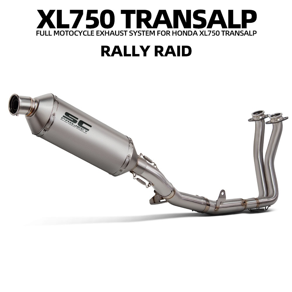 Para Honda XL750 Transalp 750 Moto Sistema Completo Coletor De Escape Conectar SC Projeto Silenciador Com DB Assassino