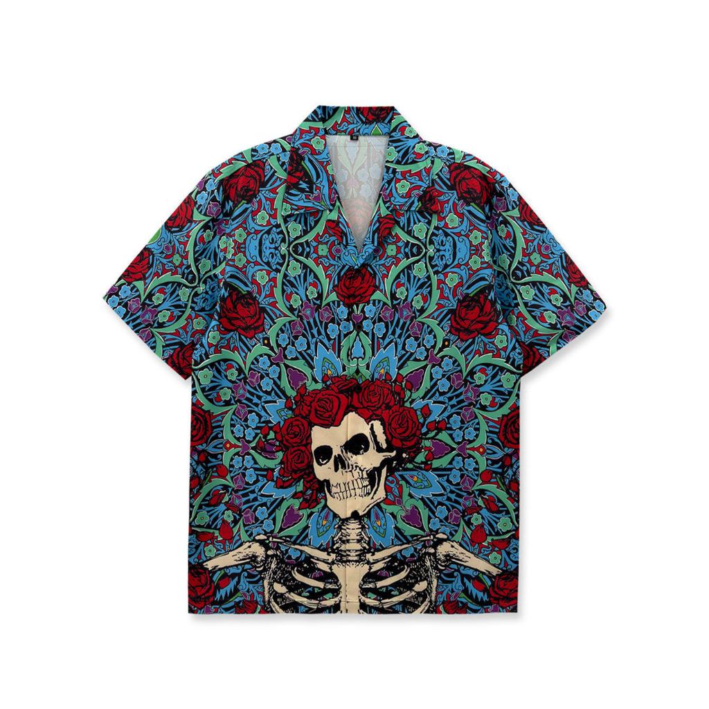 Camisas Retrô Masculinas Verão Com Gola De Botão Camisa Masculina Vintage