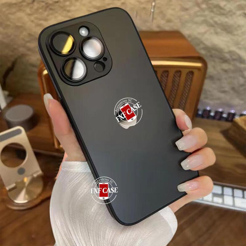 Capa Luxuosa De Titânio Prime Color Nano AG Fosca Para iPhone Air 17 16 15 14 13 12 11 Pro Max