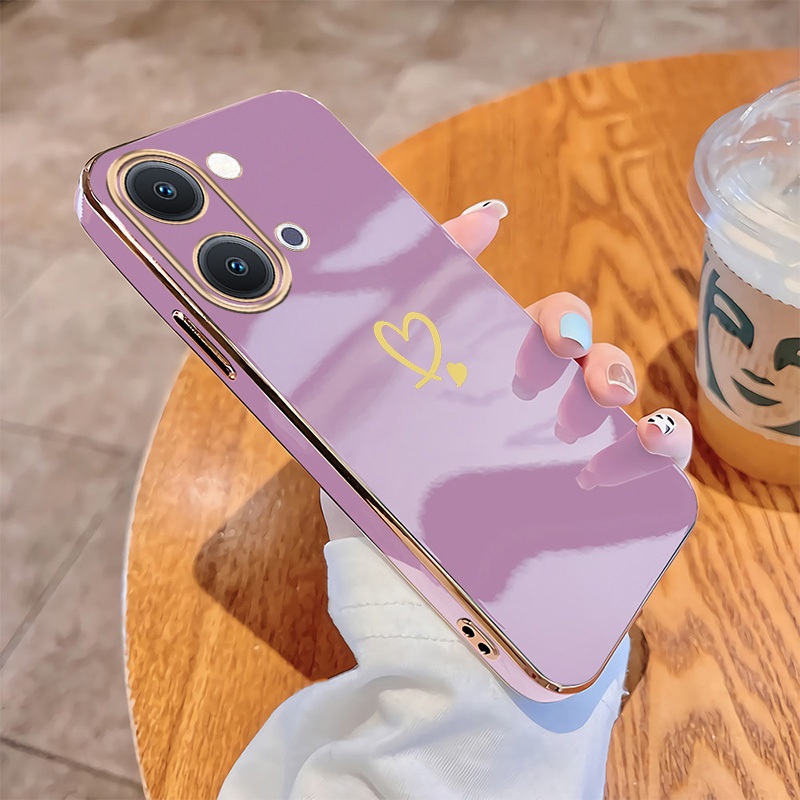 Capa De Telefone Para POCO X8 Pro Max 5G Caso Artístico Amor Coração Silicone Simples Forma Macia — imagem 2 de 2