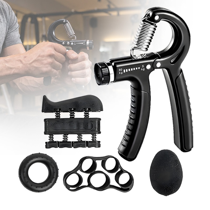 Kit 5 Peças Hand Grip De Mola Antebraço Mãos 5-60Kgs aperto dedos mãos punho fisioterapia fitness