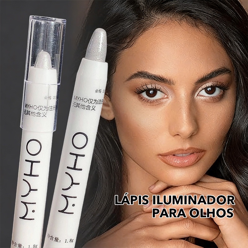Caneta de Sombra de Olho Destaque de Pérola, Sombra de Beleza Suave, À Prova de Suor, Portátil, Envio Local