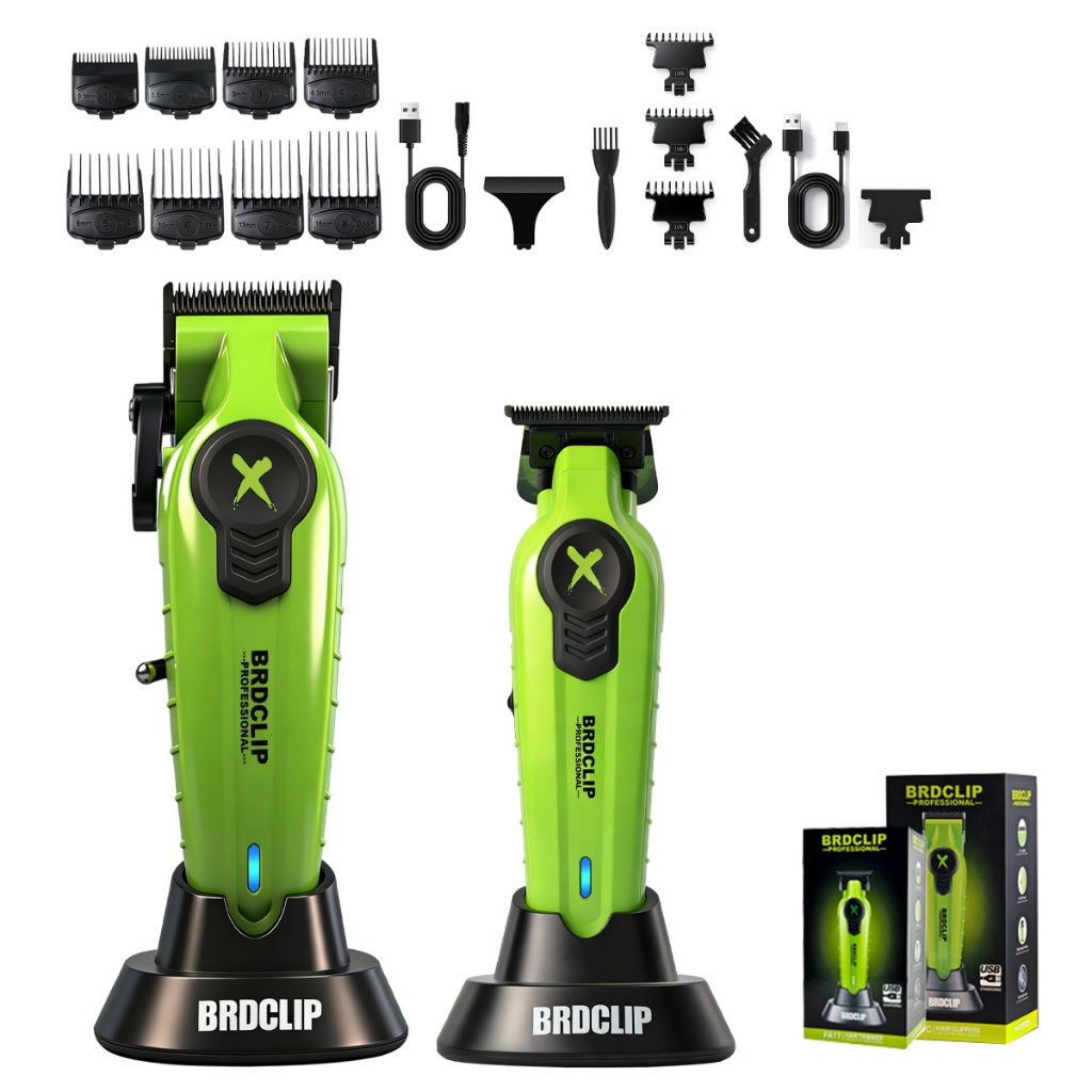 BRDCLIP Máquina De Cortar Cabelo Elétrica Profissional 7500RPM Motor De Alta Velocidade 2500MAH Trimmer DLC Lâmina Com B em Oferta na Shopee