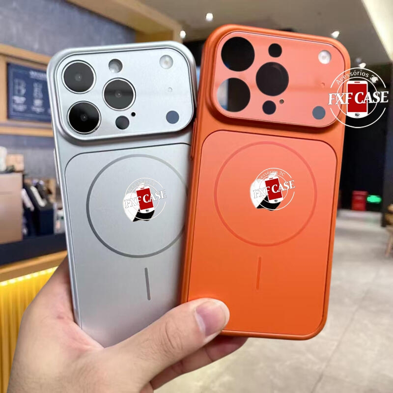 Original AG Nano Vidro Fosco Para Magsafe Capa Magnética iPhone 17 16 15 14 13 12 11 Pro Max em Oferta na Shopee