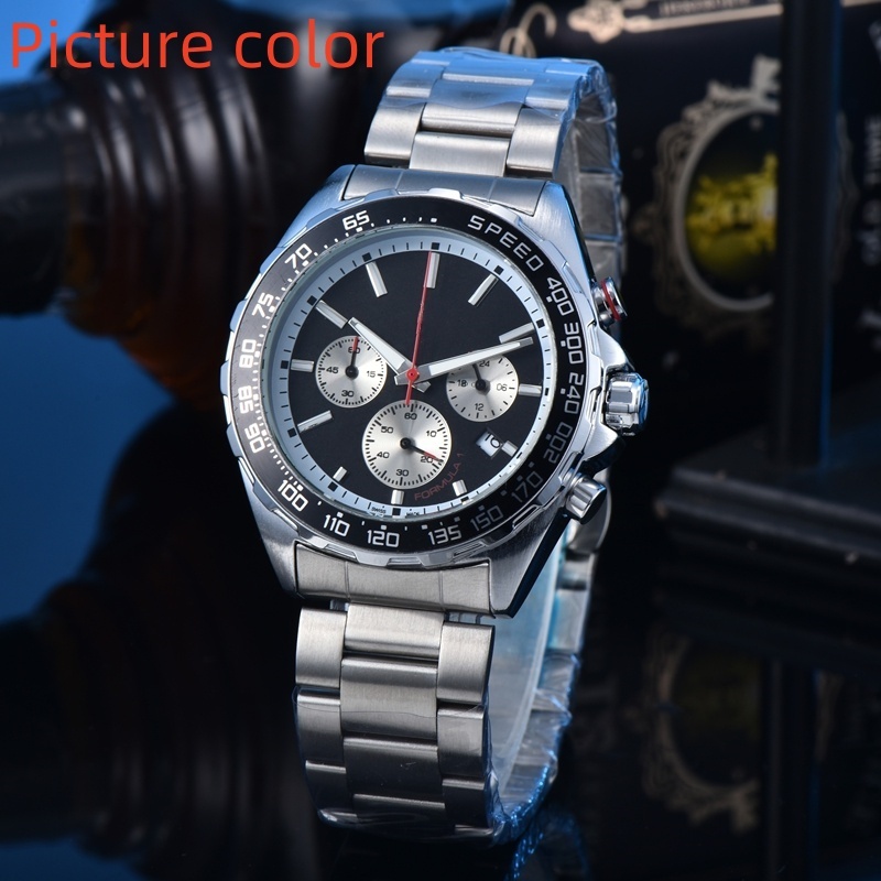 Relógio masculino relógio masculino moda seis ponteiros relógio de quartzo TAGS relógio clássico F1 marca superior relóg