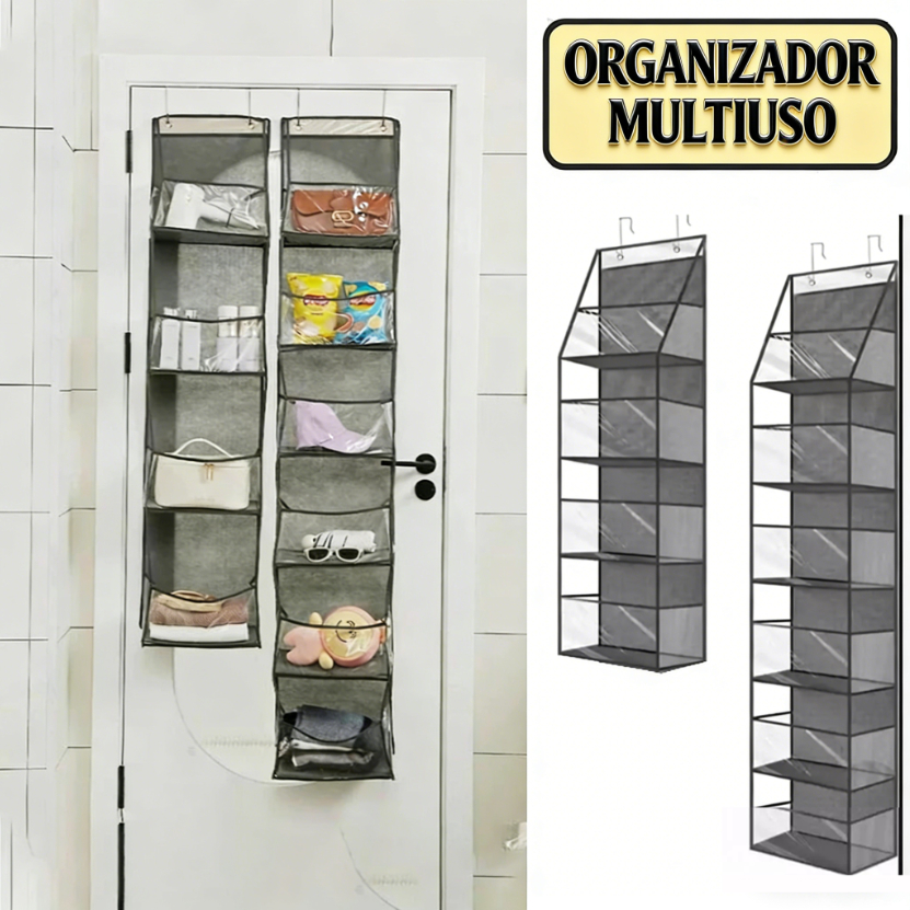 Organizador Multiuso Suporte de Bolsas Cosméticos Pendurado Porta De Tecido Multifuncional Diversos