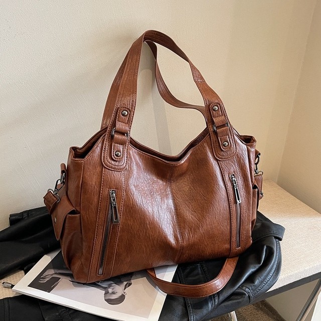 Bolsas Femininas Grande Luxo Elegante Couro PU De Alta Qualidade Macio 2 Camadas Alça Removível