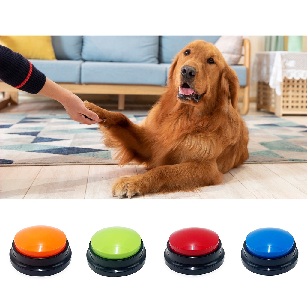 Botão Gravador de Voz para Pets – Botão de Comunicação e Treinamento para Cães e Gatos