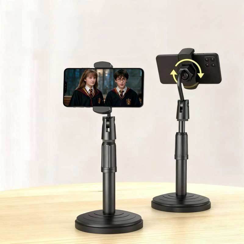 Suporte Para Telefone Celular De Rotação de 360° Com Altura Ajustável Suporte de Mesa Universal​