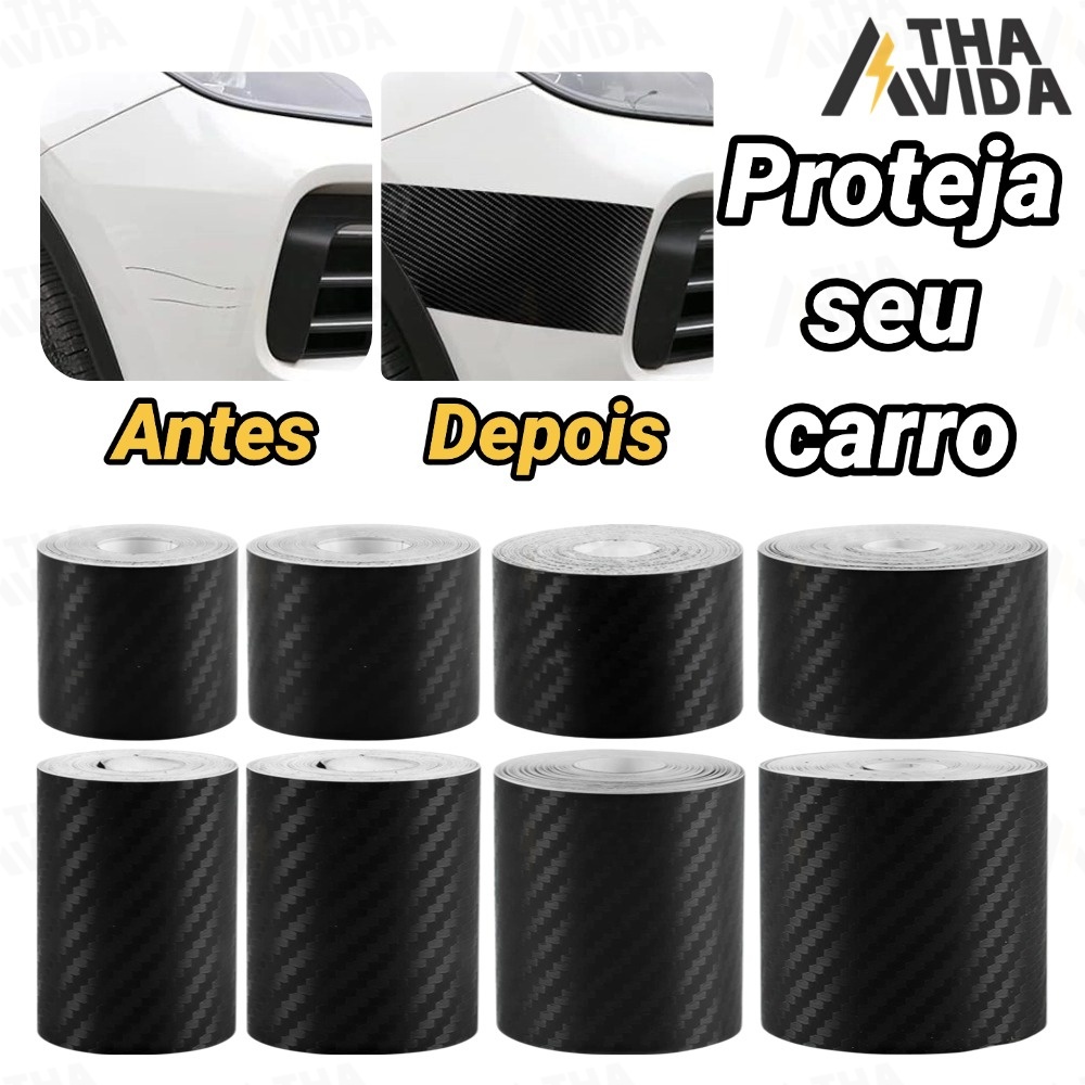 Adesivo 3D Fibra de Carbono Preto Carro Moto Anti-Riscos Protetor Soleira Porta Espelho Coluna MECÂNICO DE AUTOMÓVEIS