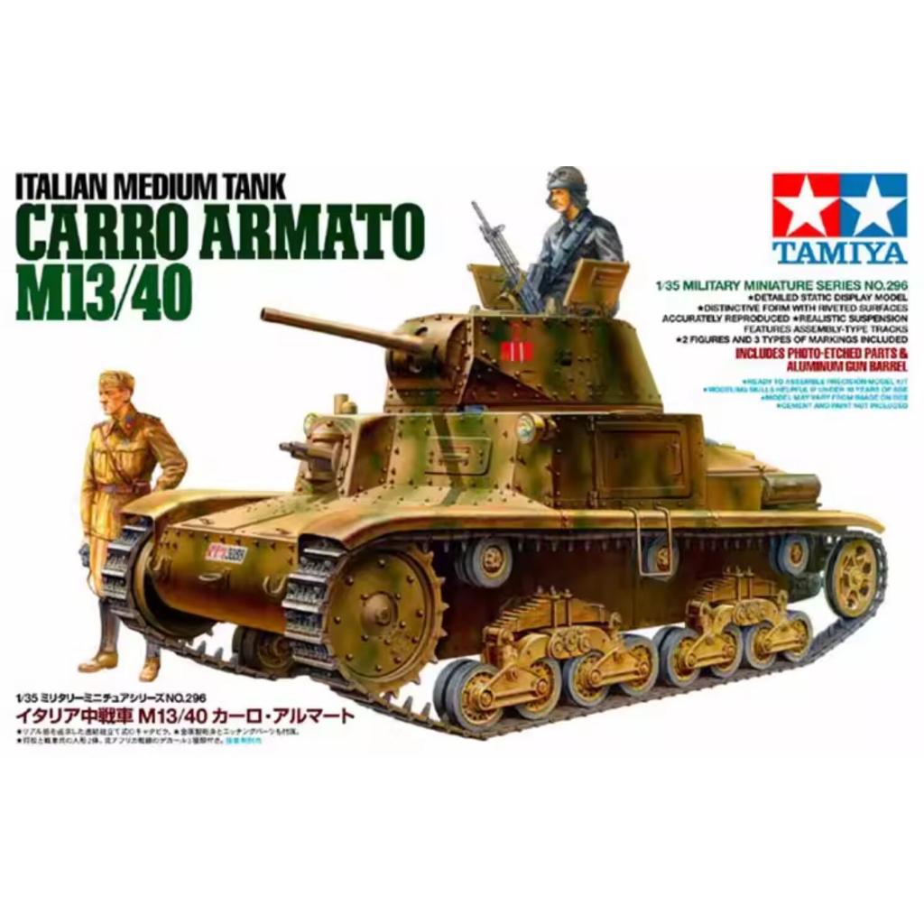 Tamiya 35296 Kit De Modelo Em Escala 1/35 Segunda Guerra Mundial Tanque Médio Italiano Carro Armato M13/40