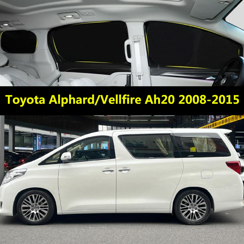 Pára-Sol Do Carro Para Toyota Alphard/Vellfire Ah20 2008-2015 Cortina De Totalmente Blackout Proteção Solar Privacidade 