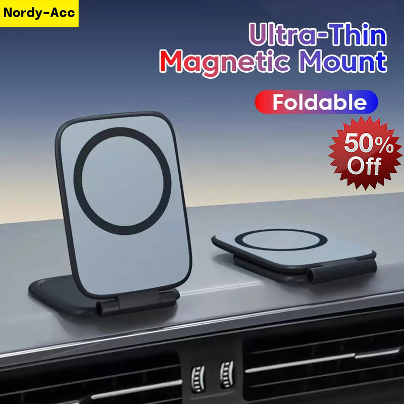 Suporte Magnético Do Telefone Carro Ultrafino Ajustável Dobrável Anti-Vibração Universal De Navegação Veículo Acessórios