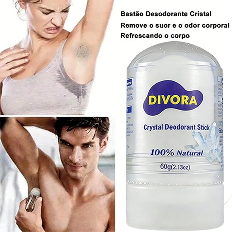 Cristal Desodorante Natural Pedra 60g