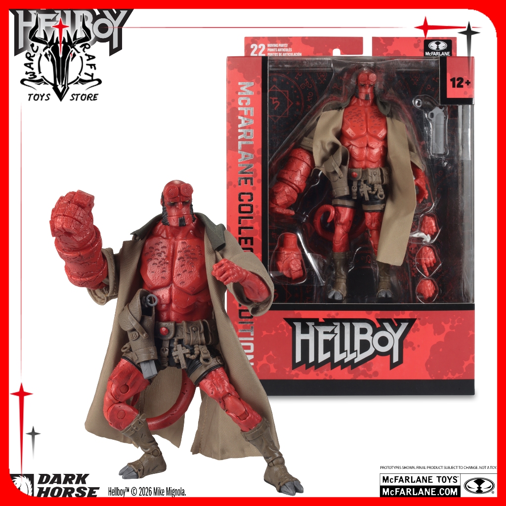 [Em Estoque] McFarlane Toys HELLBOY Colecionador EDITION Figura De Ação De 7 Polegadas