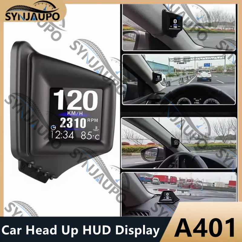 A401/P10 Universal Car Head Up HUD Display Com OBD + GPS Modo Duplo Aviso De Sobre Velocidade Velocímetro De Pára-Brisa