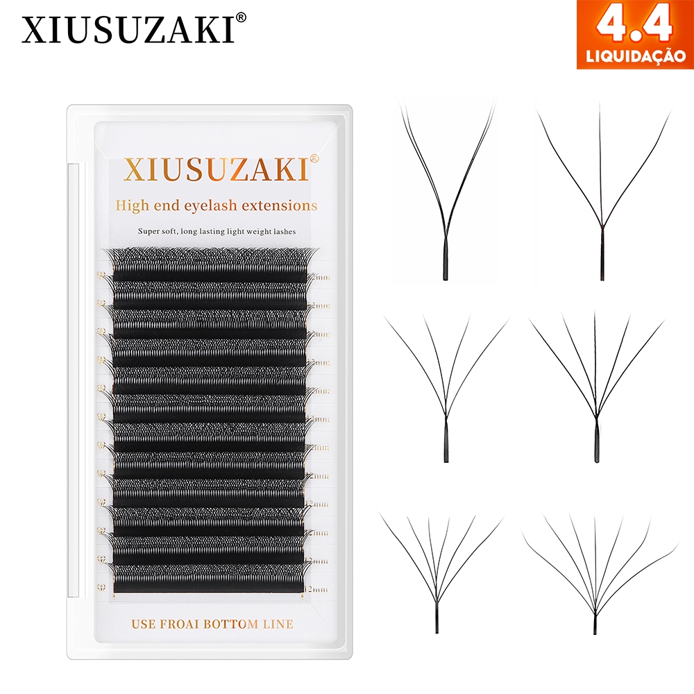 XIUSUZAKI Cílios yy 3D 4D 5D 6D 7D 8D W Floração Automática Premade Volume Brasileiro Naturais Para Extensão De Cílios em Oferta na Shopee