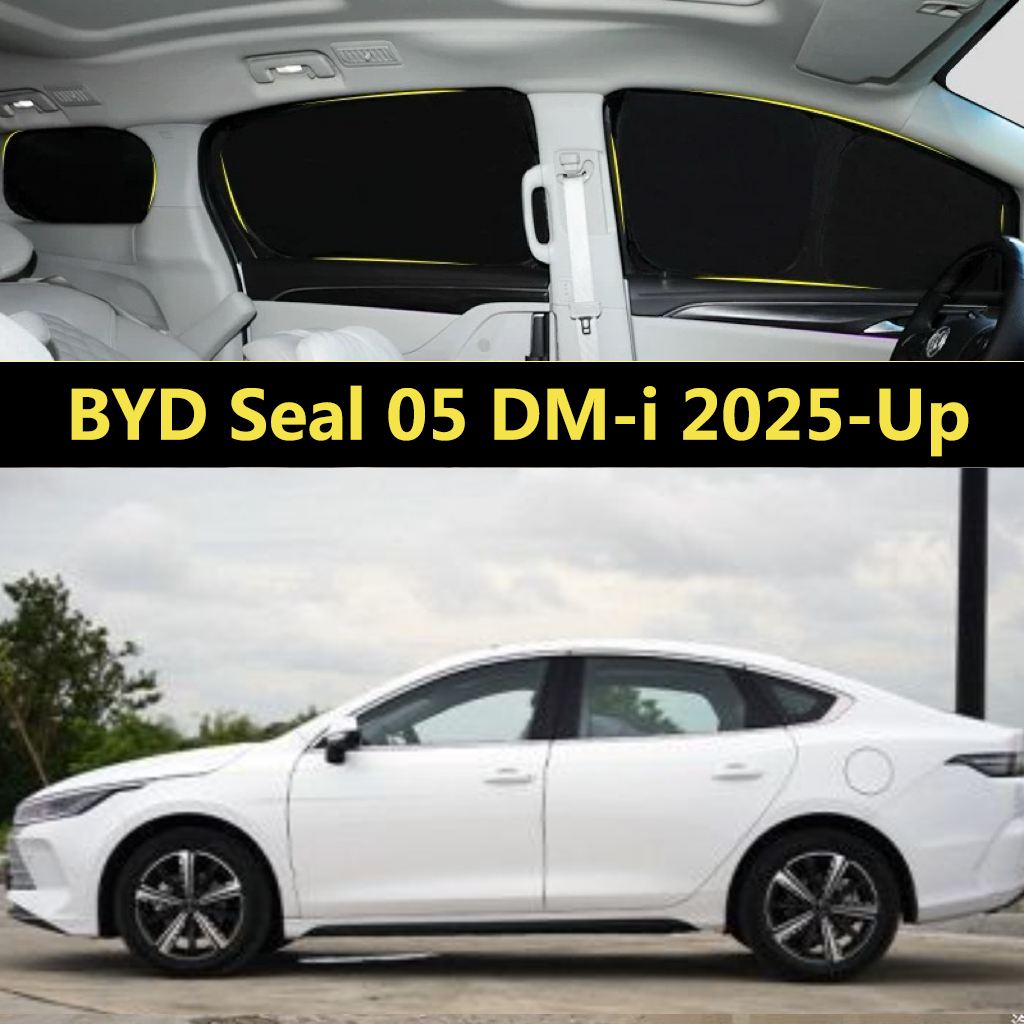 Pára-Sol Do Carro Para BYD Selo 05 DM-i 2025-Up Cortina De Totalmente Blackout Proteção Solar Privacidade Acampamento Ja