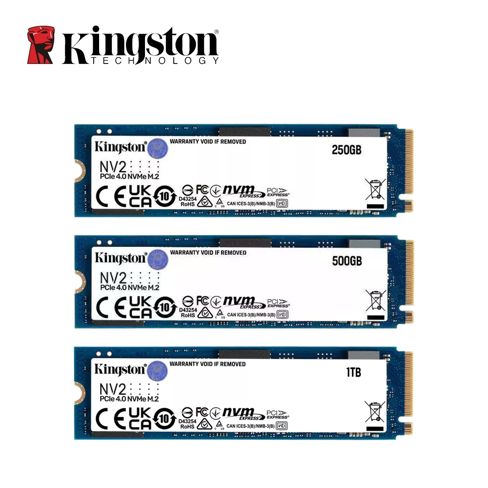 Kingston NV2 NVMe M . 2 250 Gb 500 1 Tb Disco Rígido Interno De Estado Sólido PCle 4.0 Para Laptop E Desktop