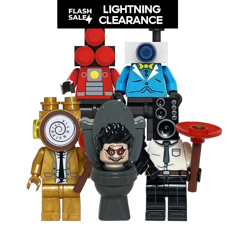 🔥⚡️Minifiguras Skibidi Toilet Blocos de Montar - Áudio Man,TV Man, Câmera Man Brinquedo Colecionável