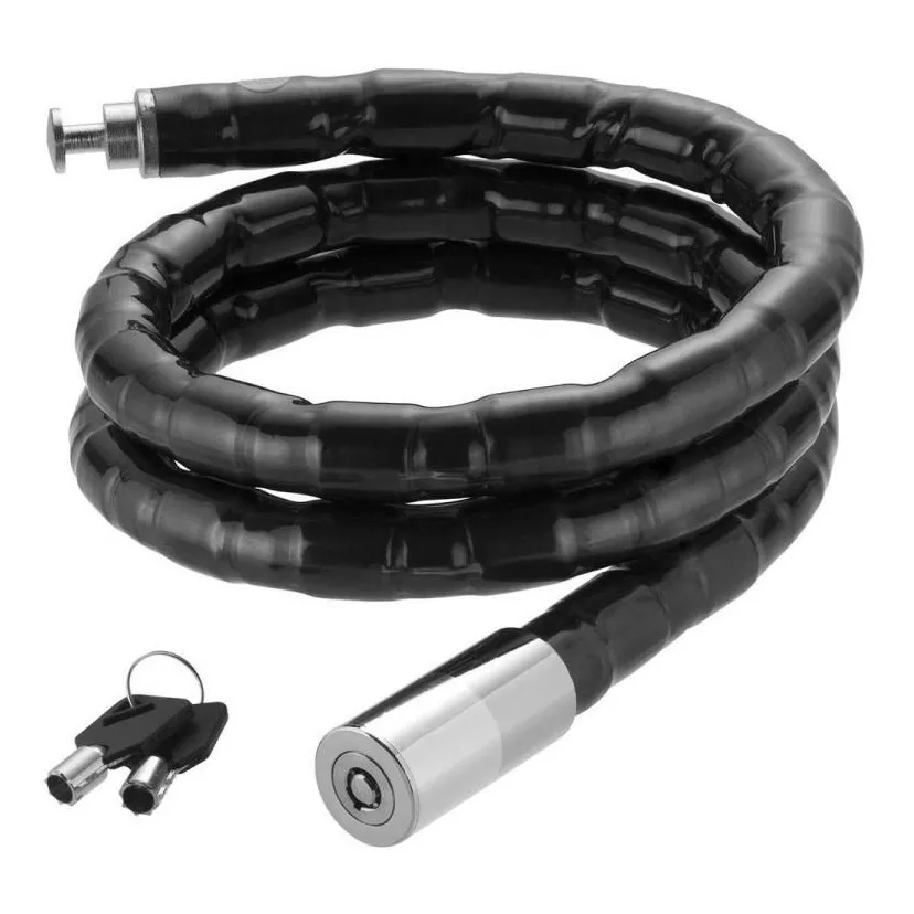 Cadeado Para Moto Bicicleta Bike Capacete Portão Porta Corrente Segurança Antifurto Trava Grossa