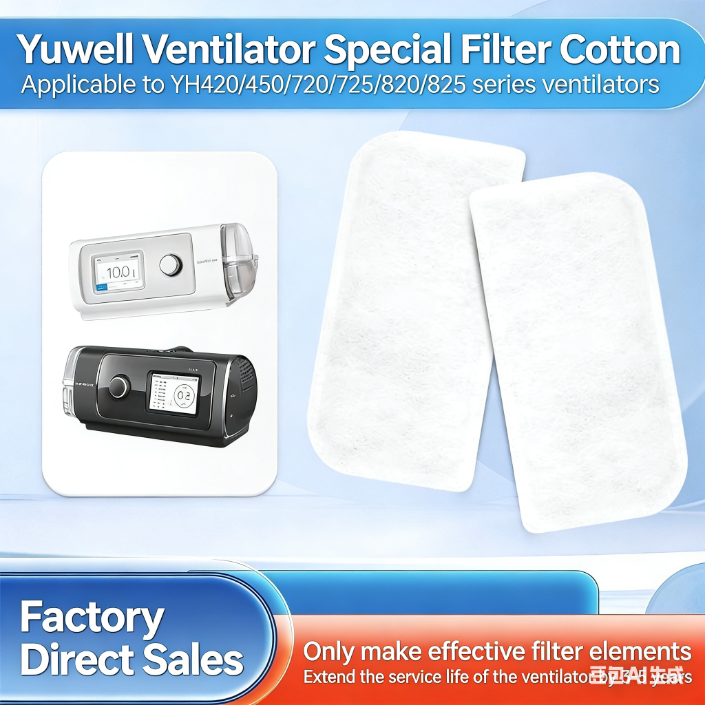 10 Unidades YH450/YH480/YH550/YH825 De Filtro Yuwell Cpap Filtros De Algodão Substituição Para Máquina/Bipap Automática