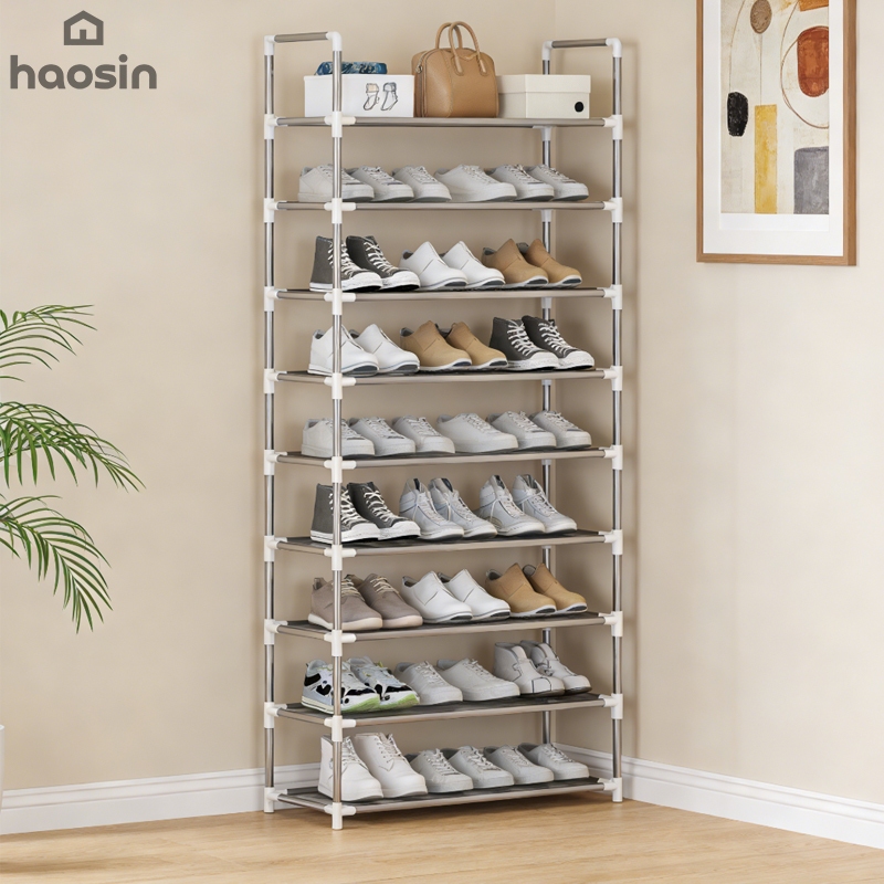Prateleiras Sapateira 9 Andar De Metal E Plastico Organizadora Multiuso Prata Para Sapatos Calçados em Oferta na Shopee