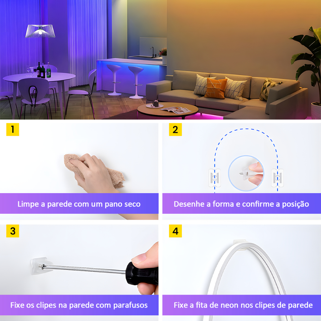 Fita de LED Neon RGB Flexível 30m — foto 8