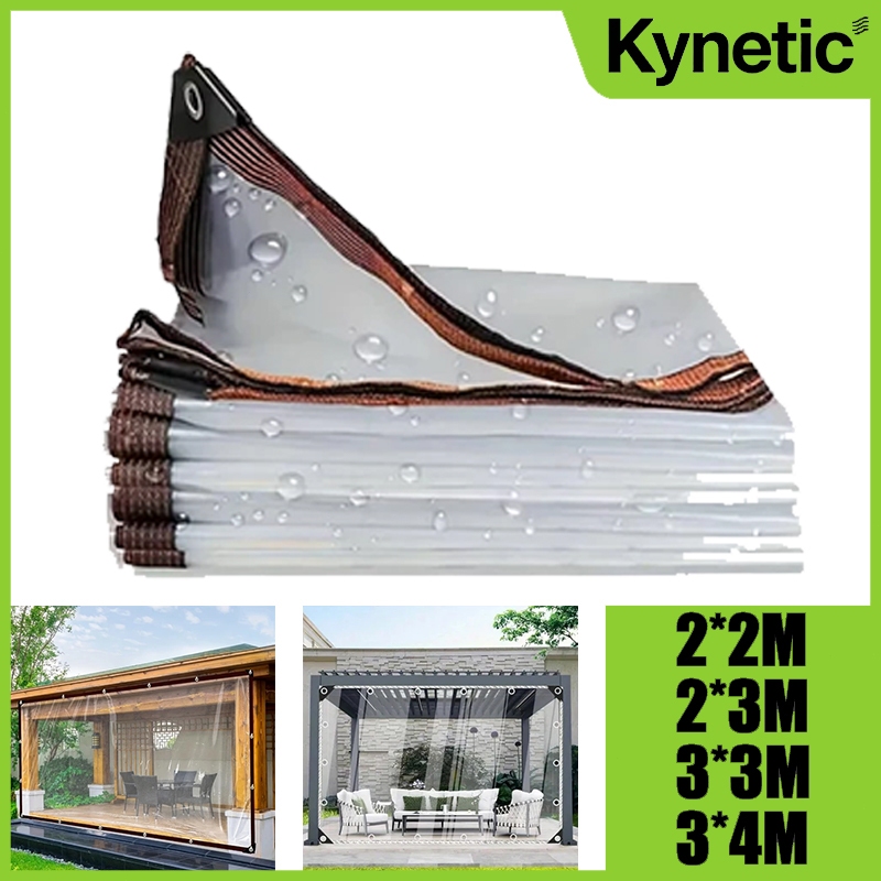 Capa Multifuncional De Lona Impermeável Reforçada Em PVC Transparente - Portas , Janelas , Varandas , Garagens