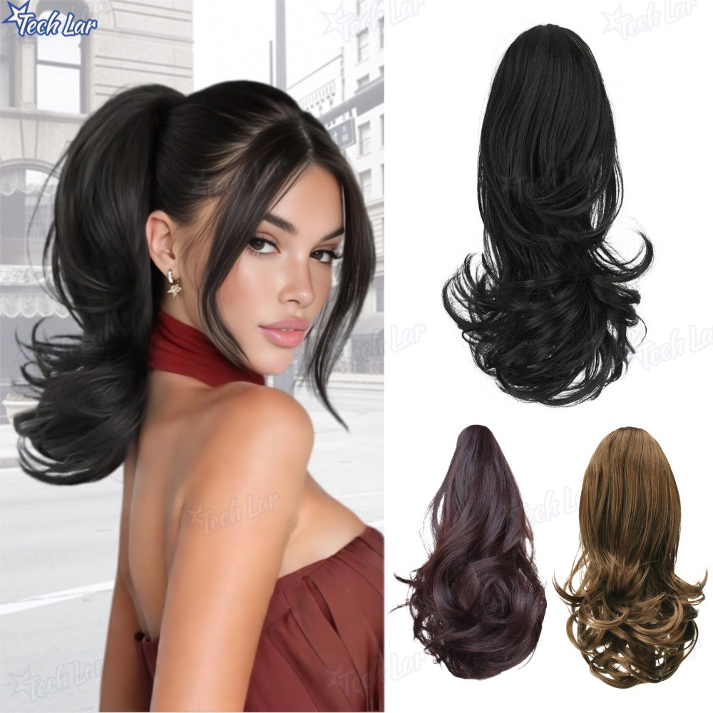 Extensão De Rabo De Cavalo Longo E Encaracolado – Peruca De Grampo De Cabelo Com Cordão Macio Para Mulheres Estilo Segur em Oferta na Shopee