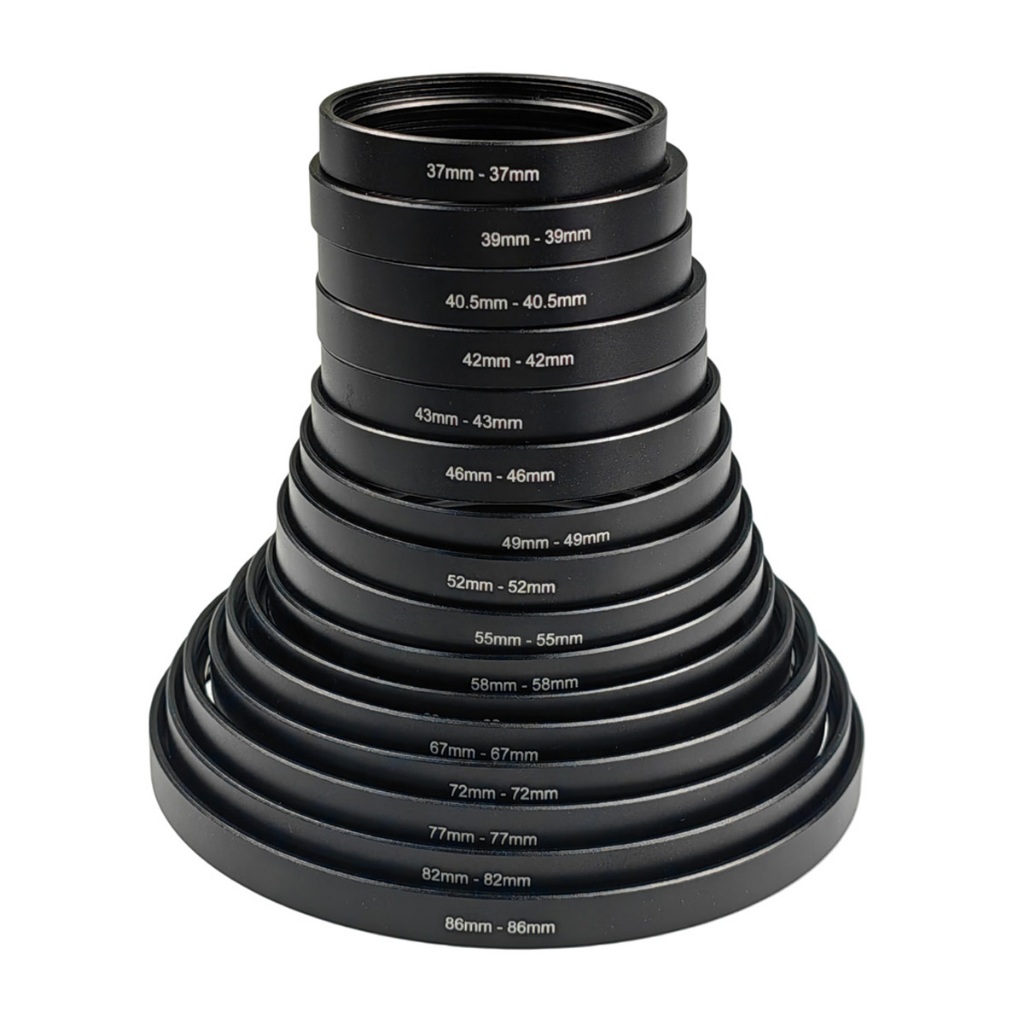 37-37/43-43/55-55/58-58/40.5mm 43mm 46mm 49mm 55mm 58mm 82 86 Fêmea Para Adaptador De Lente Interna Dupla Anel De Filtro