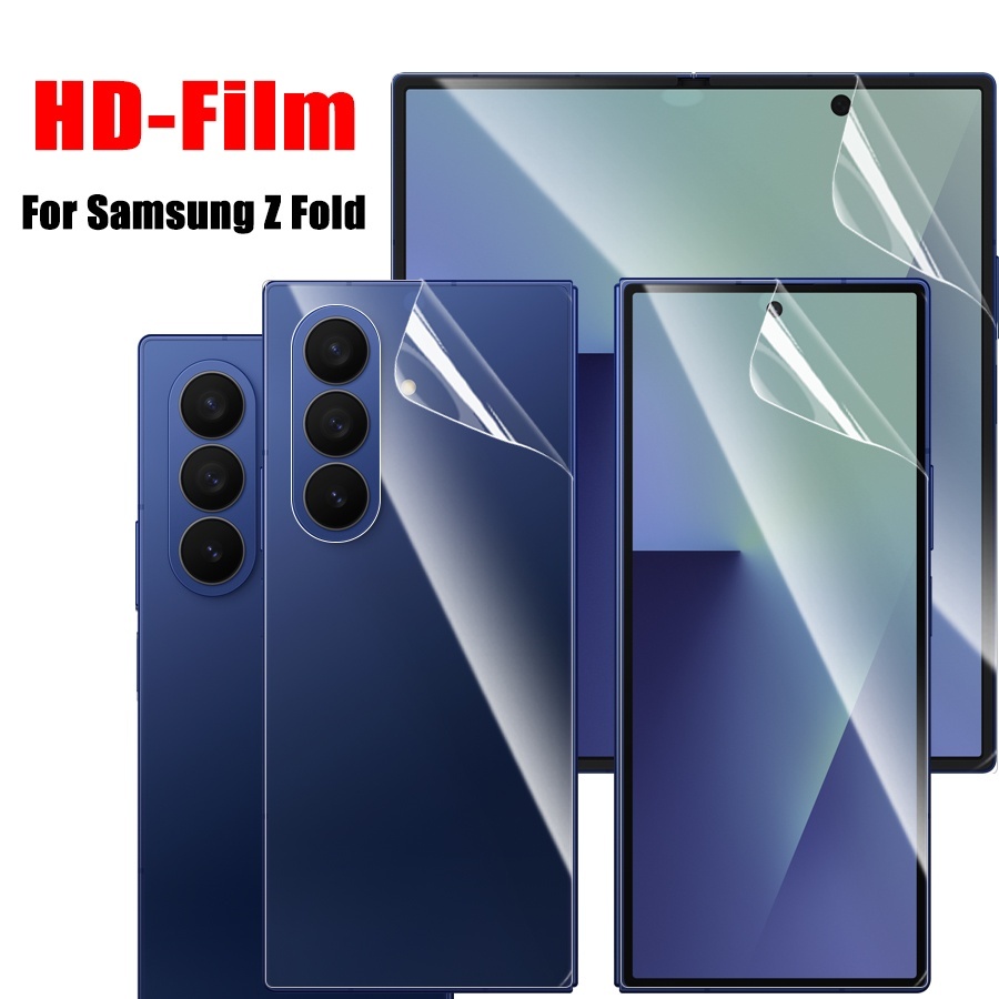Filme De Hidrogel Macio Flexível HD Acessórios De Proteção De Tela For Samsung Galaxy Z Fold 3 4 5 6 7