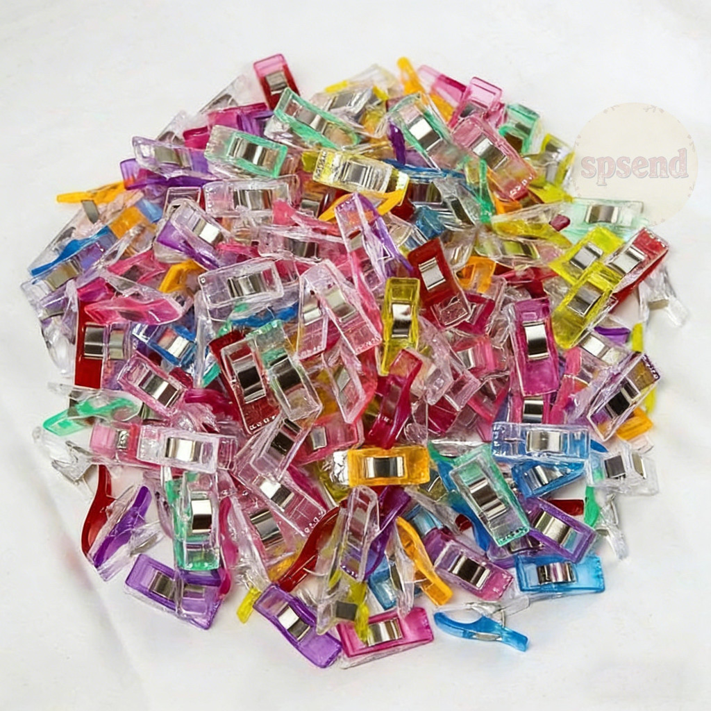 50 Peças De Clipes De Machado De Plástico-Fivelas Versáteis De Retalhos Para Costura E Artesanato De Papelaria em Oferta na Shopee