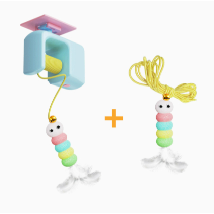 Cat - Brinquedo Interativo Elétrico para Gatos Corda Elástica Pássaro Voador Automático Anti Estresse Pet