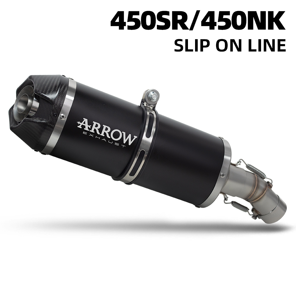 kit De Escapamento ARROW Indy Race Em Linha Para CFMOTO 450SR 450NK