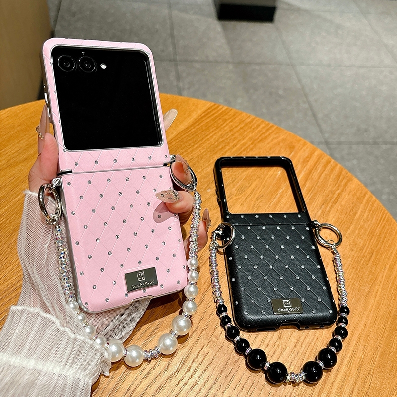Capa Para Motorola Razr 70 60 50 70 Ultra 60 50 Pro Luxo Strass PU Couro De Tele