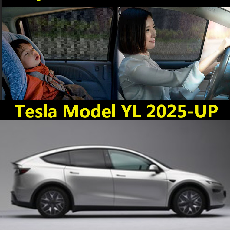Janela Do Carro Sombra Pára-Sol Para Tesla Modelo Yl 2025-UP Acessórios Cortinas Proteção Solar UV