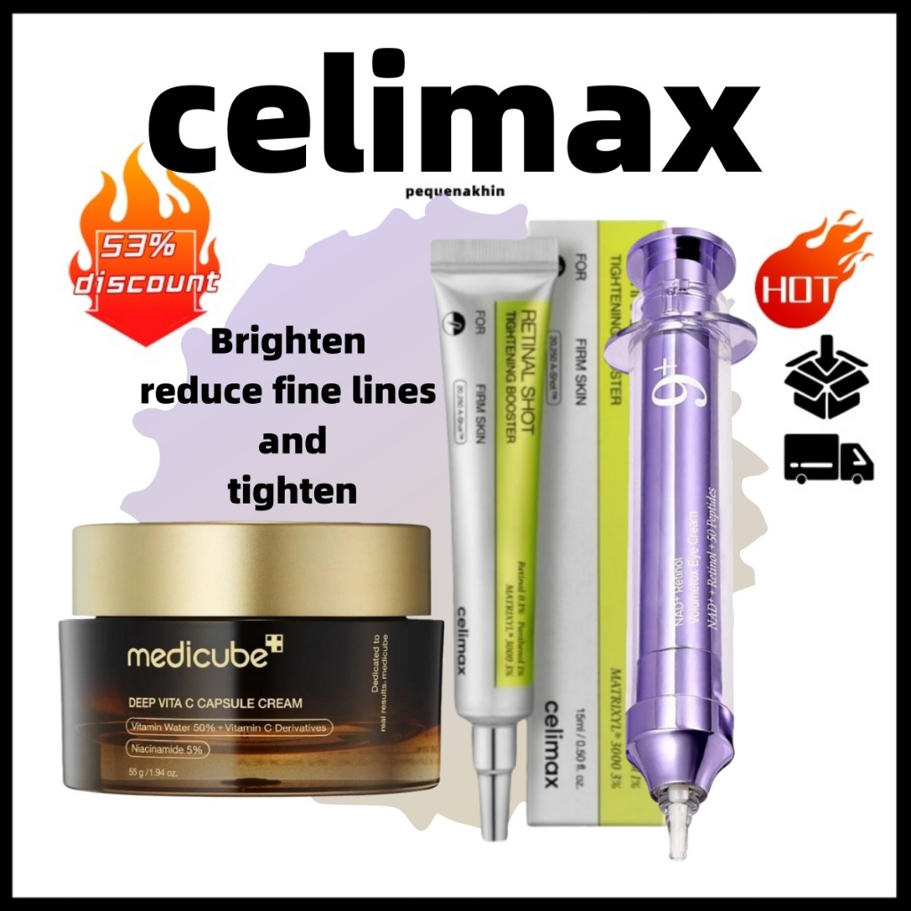 5.5celmimax Essência De Vitamina A + Creme De Colágeno C + No . 9 | Antienvelhecimento + Reparação Reduz Rugas