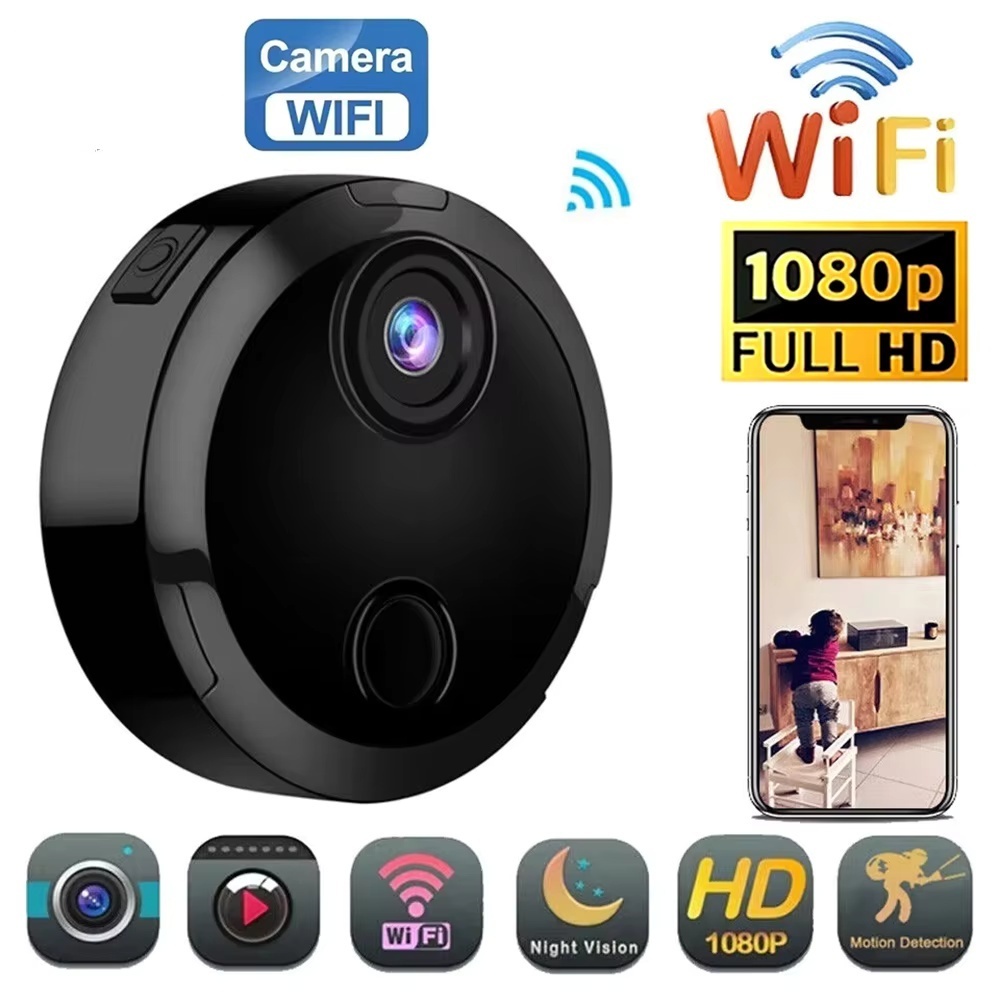 Mini Câmera HD 1080P WiFi Sem Fio De Vigilância Vídeo Visão Noturna Remoto Casa Inteligente Gravador Ao Ar Livre