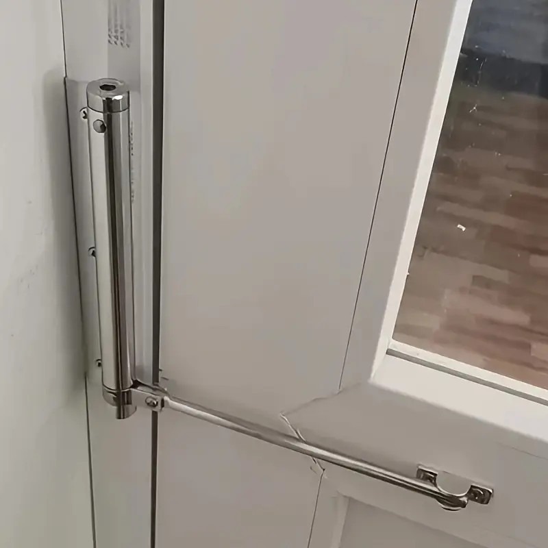 Ferramenta útil para fechamento de porta sem perfuração | Mola de retorno automática de aço inoxidável