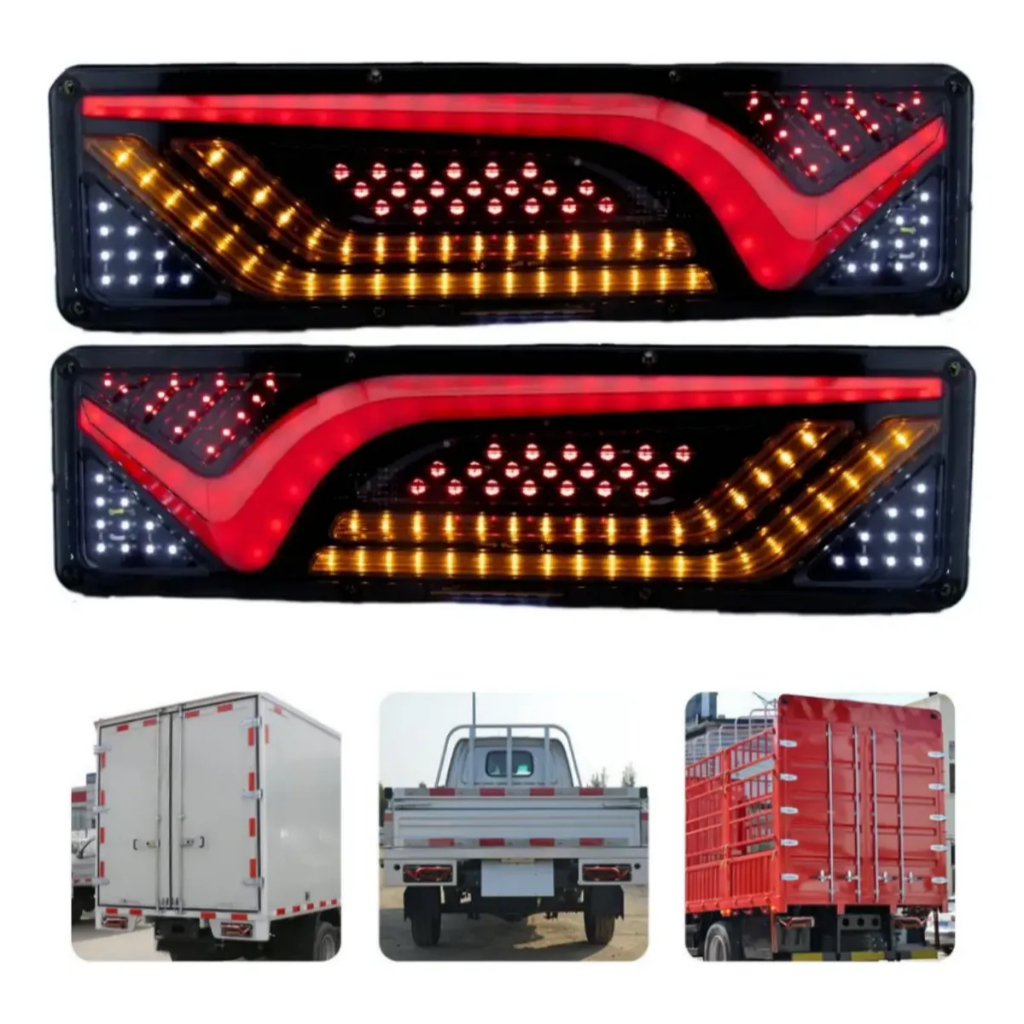 Par Sinaleira Led V46 Caminhão Para Actros 2651 G Axor 2544